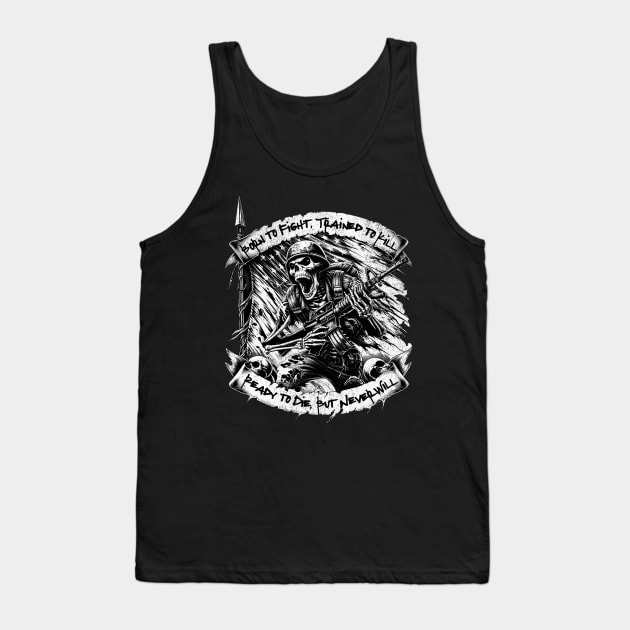 Born To Fight Tank Top by Designed By Marty